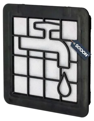 Produktbild von SQOON Motorfilter passend für Philips 2000-Serie – Modell XV1220/01 – Waschbar – 14,5 x 14,5 cm