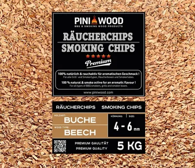 Immagine prodotto di Trucioli di legno di faggio per affumicatura, 5 kg