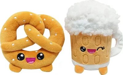 Obrázok produktu pre Yummis Together Plüschfiguren 2er-pack Brezel & Bier in Take Away Bag 21 cm