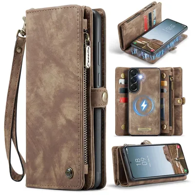 Produktbild von CaseMe 008 2-in-1 Klapphülle & Back Cover mit Brieftasche - Samsung Galaxy A37 Hülle - Braun