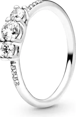 Obrázek produktu pro Pandora Three Clear Stones Ring 196242CZ Dámský prsten, Velikost prstenu:56