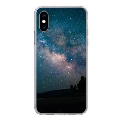 Produktbild von MuchoWow® Handyhülle Schutzhülle Hülle für iPhone X Sterne - Planeten - Galaxie - Jungen - Mädchen - Kinder Silikon Softcase Handy Hülle - Handyhülle