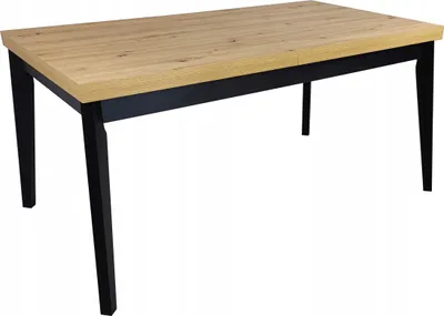 Obrázek produktu pro Černý skládací stůl dub Artisan 90x160/210