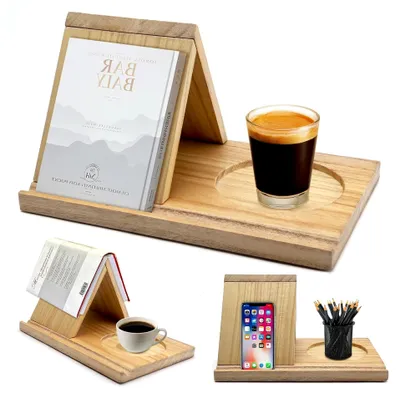 Produktbild von Kleines Bücherregal aus Holz für Nachttisch und Büro