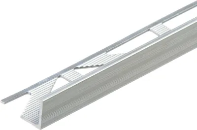 Zdjęcie produktu dla Profil do glazury narożny aluminiowy 12,5mm Cezar Naturalny 2,50m