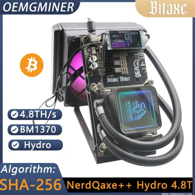 Immagine prodotto di Nuovo BTC Miner Nerdqaxe++ Hydro 4.8TH/s Bitcoin Solo Miner Open Sources Bitcoin Miner