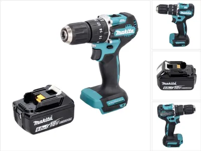 Produktbild von Makita DHP 487 G1 Akku Schlagbohrschrauber 18 V 40 Nm Brushless + 1x Akku 6,0 Ah - ohne Ladegerät