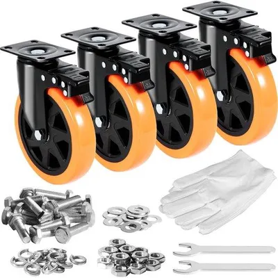 Produktbild von Famanu Transportrollen PVC φ1524mm - Tragfähigkeit 1.270kg - 360° drehbar