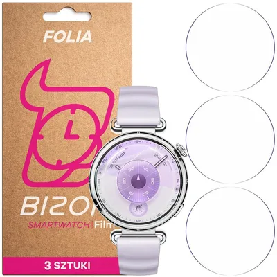 Produktbild von 3x Schutzfolie für den Bildschirm für Huawei Watch GT6 41 mm, Bizon Watch HydroFlex