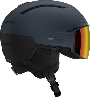 Productafbeelding van SALOMON Driver Prime Sigma Plus skihelm met geïntegreerd vizier, blauw, maat 56-59 cm