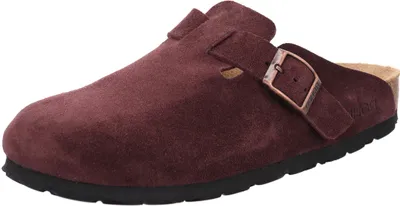 Produktbild von Rohde Damen Clog Pantolette aus Velourleder mit Tieffußbett Alba 6071, Größe:37 EU, Farbe:Violett