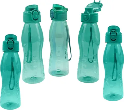 Produktbild von 5 Stück Steuber Klick Top Design Trinkflasche 700 ml türkis