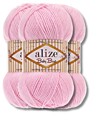 Produktbild von Alize 3x 100g Baby Best Wolle, Antipilling, Uni, Häkeln, Stricken (185)