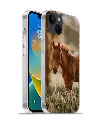 Produktbild von MuchoWow® Handyhülle Schutzhülle Hülle für Apple iPhone 14 Plus - Soft case Pferd - Licht - Wiese Silikon Softcase Handy Hülle - Abbildung