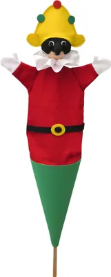Produktbild von Tütenkasper / Tütenpuppen Polichinelle 58 cm Mehrfarbig, 11222A