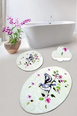 Immagine prodotto di Mijolnir, Bird- CHL4489, Colorato, Tappetini da bagno, 700 gr/m², 100% velluto