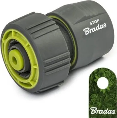 Produktbild von Schlauchkupplung Reparator Schlauchverbinder Hahnanschluß 1/2" 3/4" 1" Bradas 11. Schlauchkupplung 3/4" m. Stop