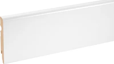 Zdjęcie produktu dla Listwa przypodłogowa MDF 100x16mm Cezar Biały RAL9003 Mat 2,20m