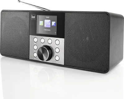 Produktbild von Dual CR400 Stereo WLAN Radio DAB+, inkl. Fernbedienung, UKW, Bluetooth, AUX, Weckfunktion, Funkuhr Digital mit Licht, Schwarz, ohne Ticken