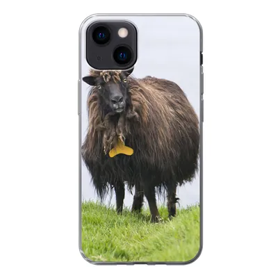 Produktbild von MuchoWow® Handyhülle Schutzhülle Hülle für iPhone 13 mini Schafe - Braun - Meer Silikon Softcase Handy Hülle - Softcase