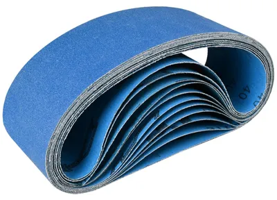 Image de Lot de 12 bandes abrasives (75 x 533 mm, différents grains)