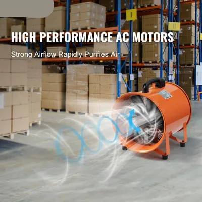 Imagen del producto de Ventiladores para construcción - 585W - Ventilador - Ventilador de extracción - Extractor industrial - y soplador - Portátil
