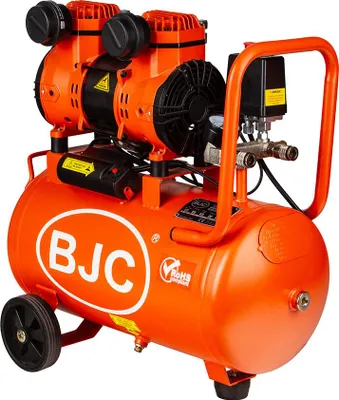 Produktbild von Druckluft Kompressor 24L 8 BAR Ölfrei Luftkompressor 2 Kolben Flüsterkompressor Abschaltautomatik