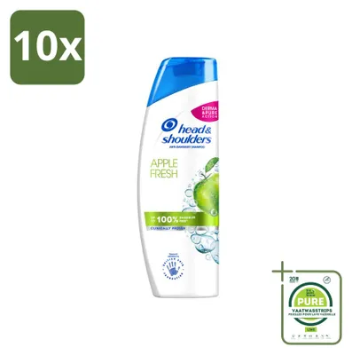 Obrázek produktu pro 10 kusů šamponu Head & Shoulders Apple Fresh - 400 ml - velkopack