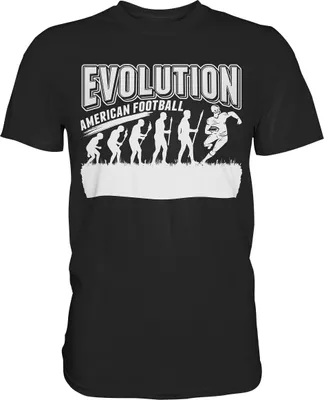 Produktbild von American Football Evolution T-Shirt – Black / M