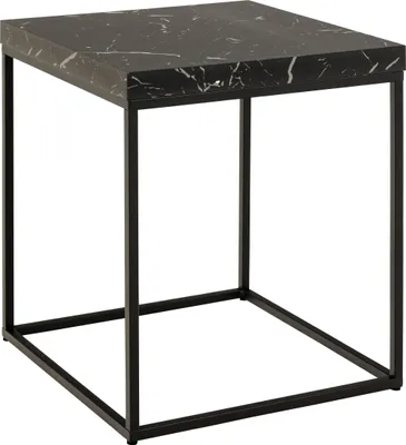 Immagine prodotto di Tavolino da caffè Barossa 40cm decoro in marmo nero.