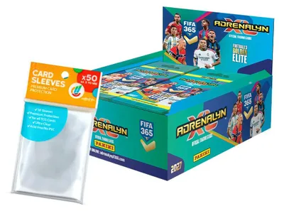 Immagine prodotto di Bundle con carte collezionabili FIFA 365 Adrenalyn XL 2027: 1 esposizione da confezioni grandi (10 confezioni grandi) + custodie collezionabili esclusive