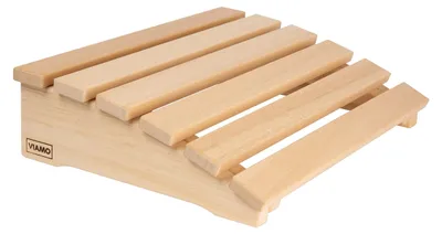 Productafbeelding van Sauna hoofdsteun gebogen van abachihout, 39,5 x 30 cm