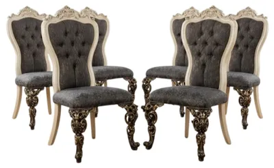 Zdjęcie produktu dla 6 nowoczesnych krzeseł do jadalni – solidne i eleganckie