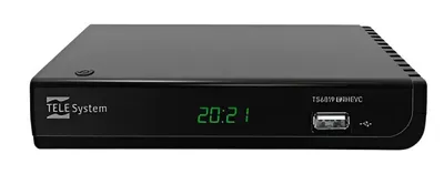 Obrázok produktu pre TELE System TS6819, 1920 x 1080 px, 1920 x 1080 (HD 1080), 576i, 576p, 720p, 1080p, AVC, H.264, HEVC/H.265, MPEG2, MPEG4, Čierna, 1.4b