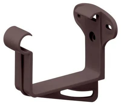 Produktbild von INEFA Stirnbretthalter, Rinnenhalter kastenförmig NW68 / 68mm 20 Stück, Dunkelbraun Dachrinnenhalter aus PVC-U Kunststoff für Kastenrinnen, Germany