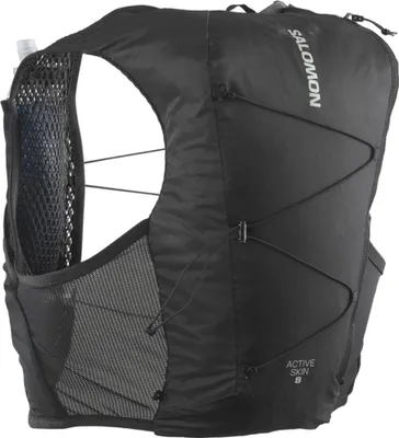 Produktbild von SALOMON Active Skin 8 Set Trinksystem Laufweste mit Flasks schwarz L