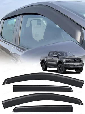 Produktbild von Windleitbleche für Ford Ranger Raptor T9 (2023-2026) - 4-teiliges Set