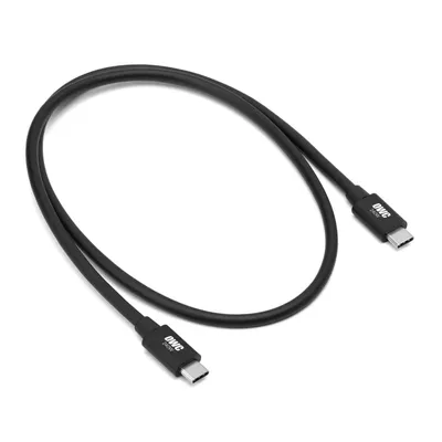 Produktbild von OWC OWCCBLTB5C0.8M, Männlich, Männlich, 0,8 m, 120 Gbit/s, Schwarz, Rund