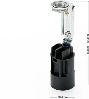 Immagine prodotto di Portacandele Ø 24 mm E14, lunghezza regolabile, 5 pezzi