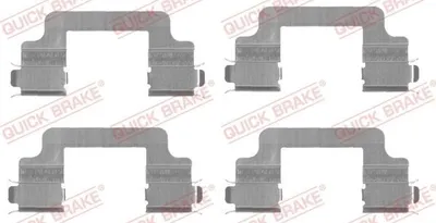 Produktbild von QUICK BRAKE 109-1727 Zubehörsatz Scheibenbremsbelag Vorne für LAND ROVER Range Rover Sport (L320) Discovery IV (L319) Discovery III (L319) Discovery I