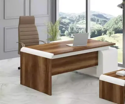 Image de Bureau brun Bureau d'angle en bois 200x166