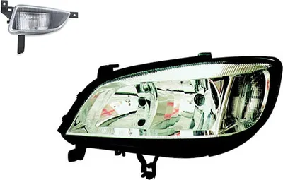 Produktbild von Scheinwerfer passend für Opel Zafira A 04/99- 06/2005 H7 HB3 Li. + Nebel 1216277 09118791 6710011 09117326 Johns