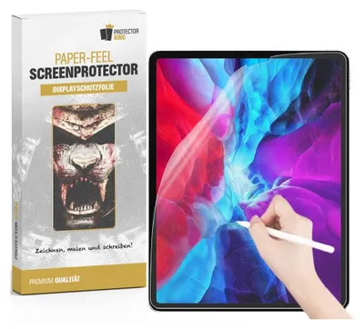 Produktbild von 1x Paperfeel für iPad Pro 12.9 2018/ 2020/ 2021/ 2022 Displayschutz Schreiben Malen Skizzieren ANTI-REFLEX MATT ENTSPIEGELT