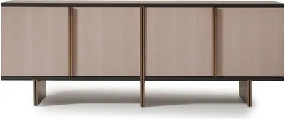 Produktbild von Sideboard Anrichte Kommode Holz Esszimmer Beige Schrank Holzschrank