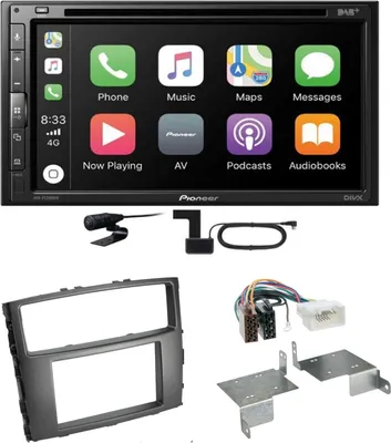 Produktbild von Pioneer AVH-Z5200DAB CarPlay USB MP3 CD Einbauset für Mitsubishi Pajero bis 2014