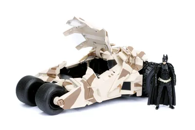Obrázek produktu pro Jada Toys Batman Batmobile Camo s figurkou 1/24 odlitek modelu auta JADA98543