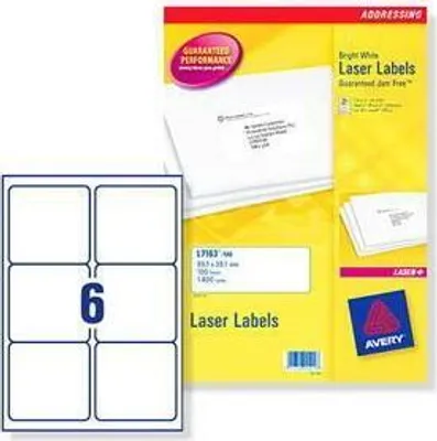 Produktbild von Avery - Etiket L7166-100 99,1 x 93,1 mm 600 Stück weiß