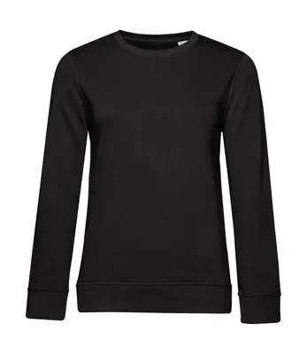 Produktbild von B&C Damen Pullover Rundhals Pulli Sweater Sweatshirt Langarmshirt, Größe:XL, Farbe:Black Pure
