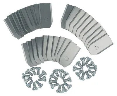Produktbild von vhbw 30x Ersatz-Messer kompatibel mit Husqvarna Automower 310, 305E NERA, 310E Nera, 308x, 308, 308V Rasenmäher - Ersatzklinge Silber, Stahl