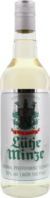 Produktbild von Lütje Minze Pfefferminz Likör mit der Frische der Minze 700ml